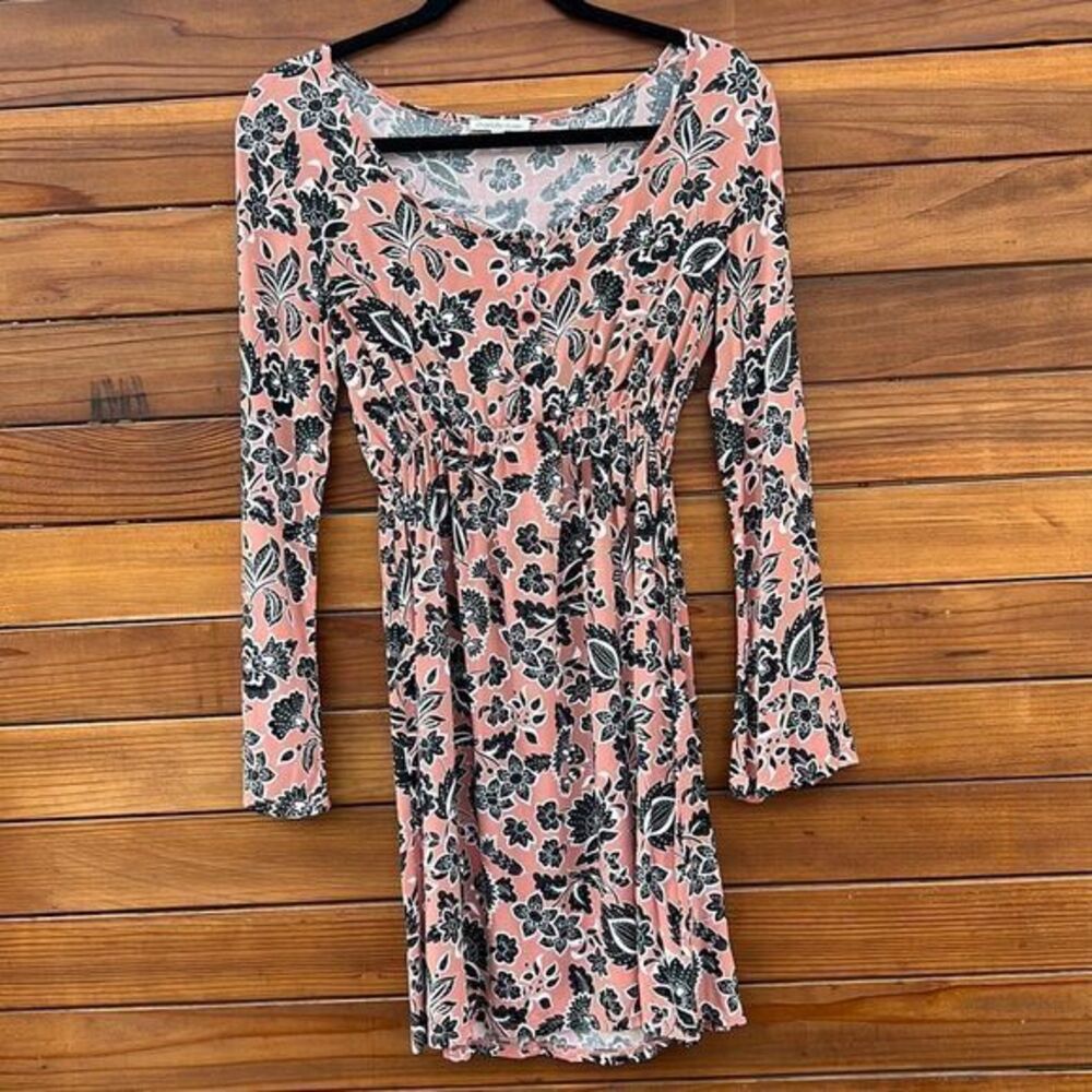 Scoop Neck Floral Dress